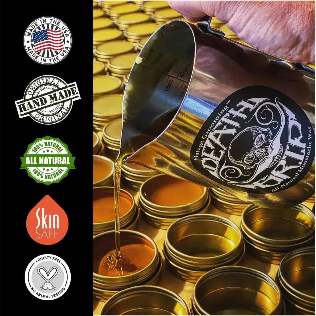 Death Grip - Death Grip Extra Strong hold Mustache Wax 1 oz